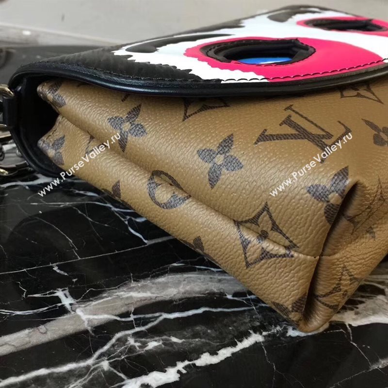 M43495 LV Louis Vuitton Pochette Kabuki Chain Handbag Monogram Epi Leather Bag Rose 6754