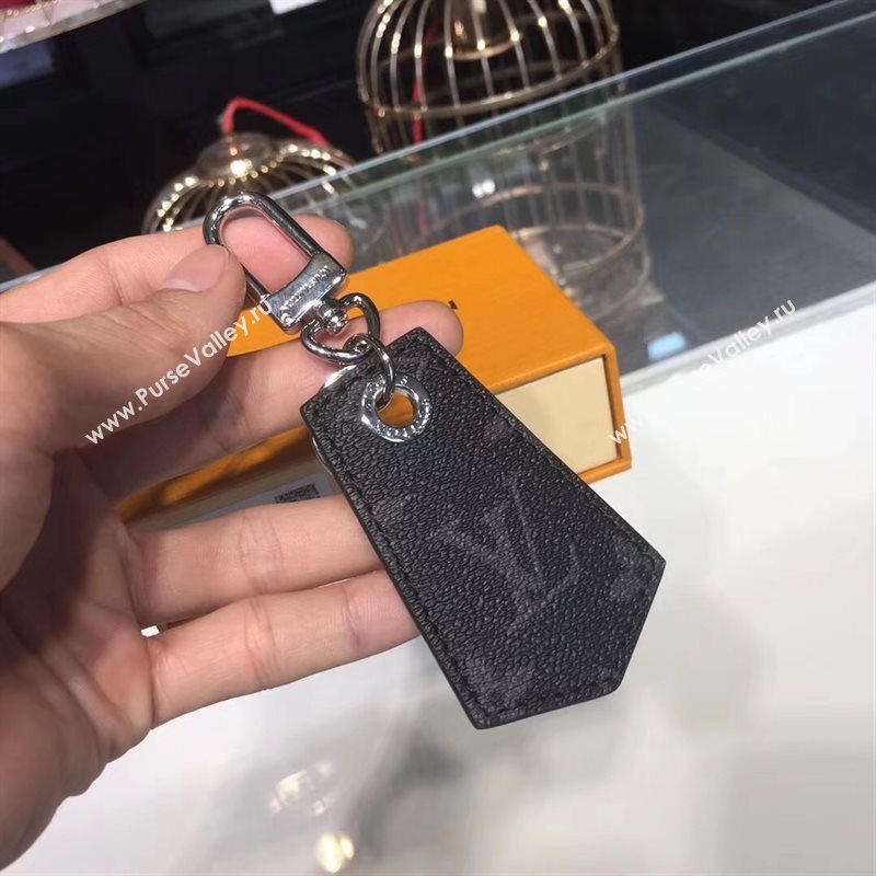 Men LV Louis Vuitton Monogram Enchappe Key Holder Gray MP1795 6757