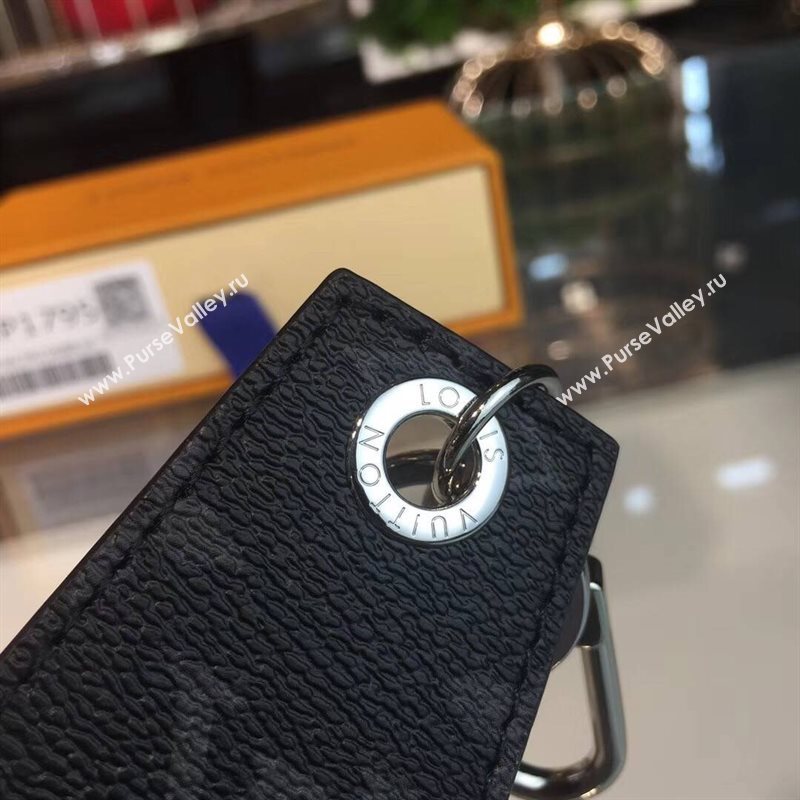 Men LV Louis Vuitton Monogram Enchappe Key Holder Gray MP1795 6757