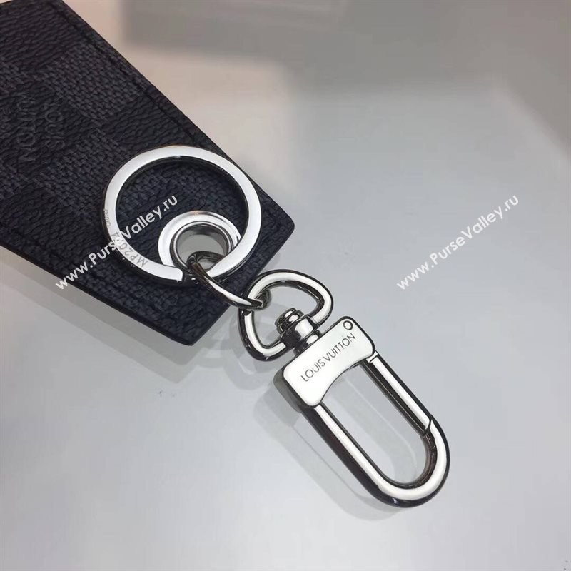 Men LV Louis Vuitton Damier Enchappes Key Holder Gray M67917 6759