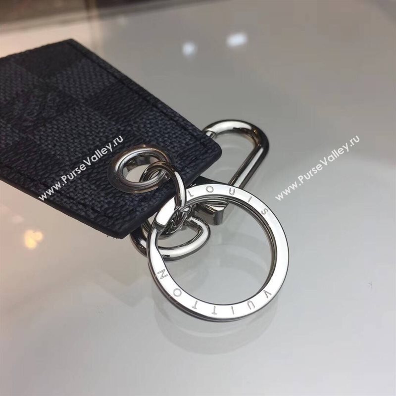 Men LV Louis Vuitton Damier Enchappes Key Holder Gray M67917 6759