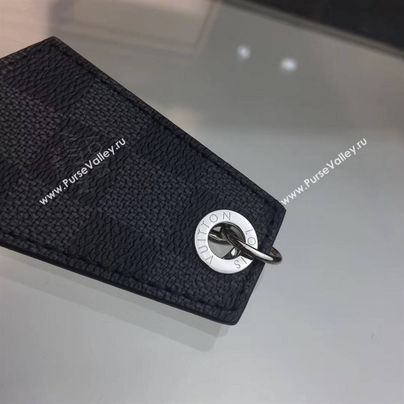 Men LV Louis Vuitton Damier Enchappes Key Holder Gray M67917 6759