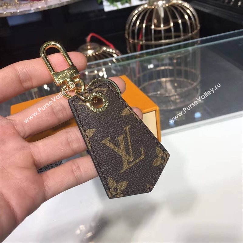 Men LV Louis Vuitton Monogram Enchappes Key Holder Brown M67916 6760