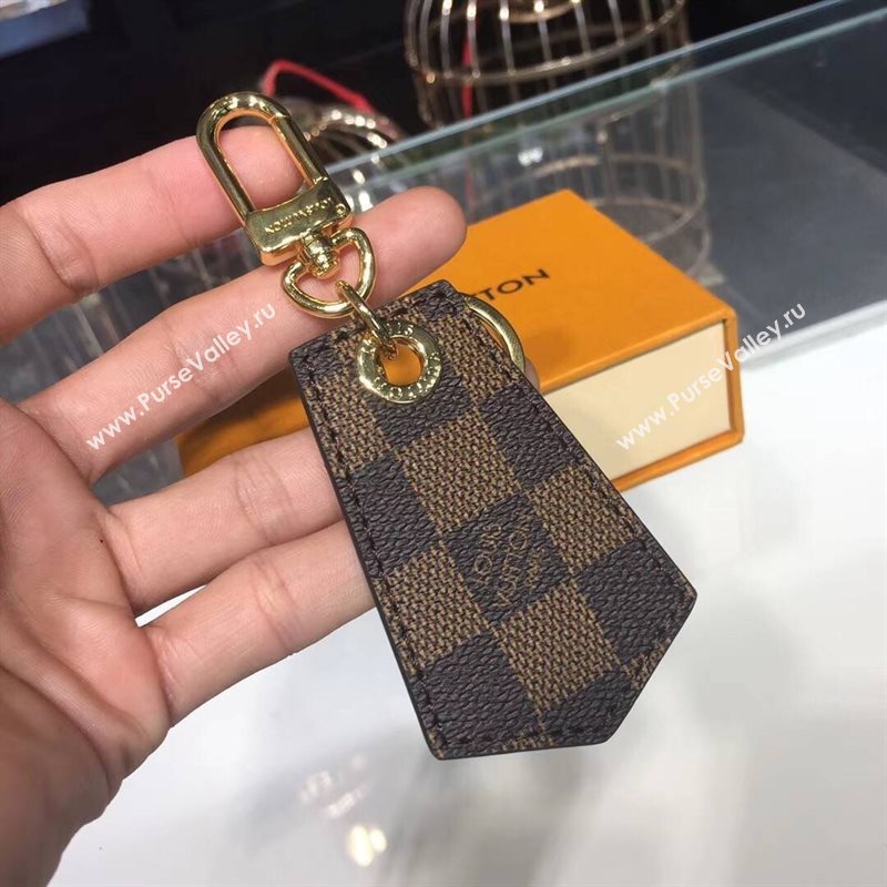 Men LV Louis Vuitton Damier Enchappes Key Holder Brown M67917 6761