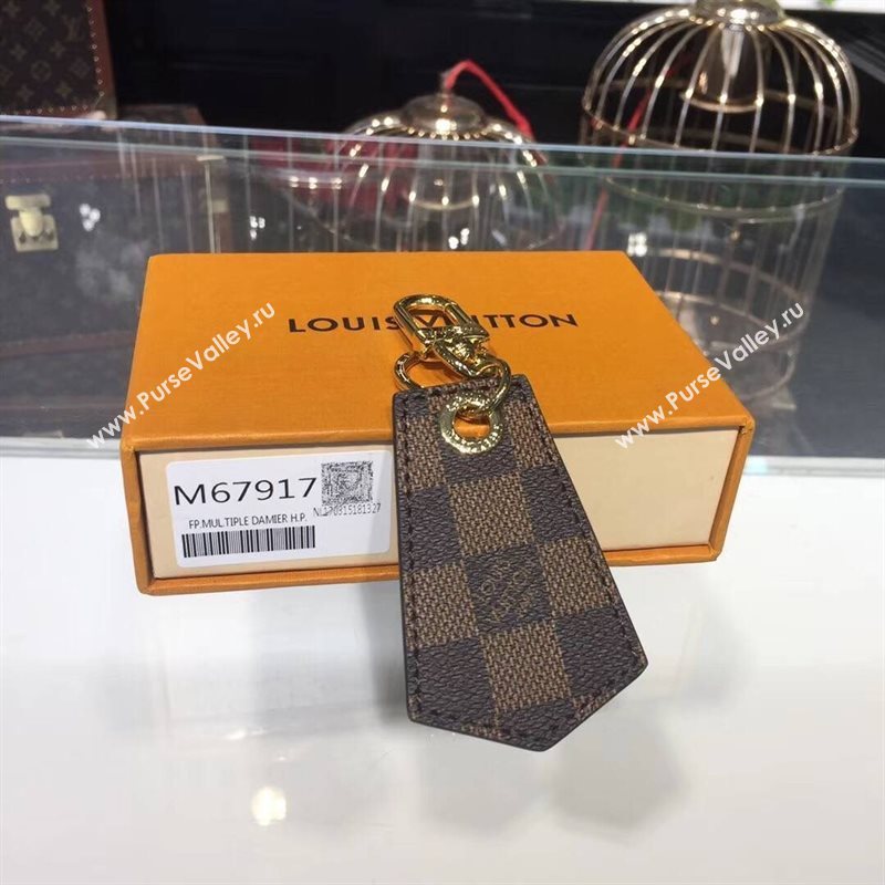 Men LV Louis Vuitton Damier Enchappes Key Holder Brown M67917 6761