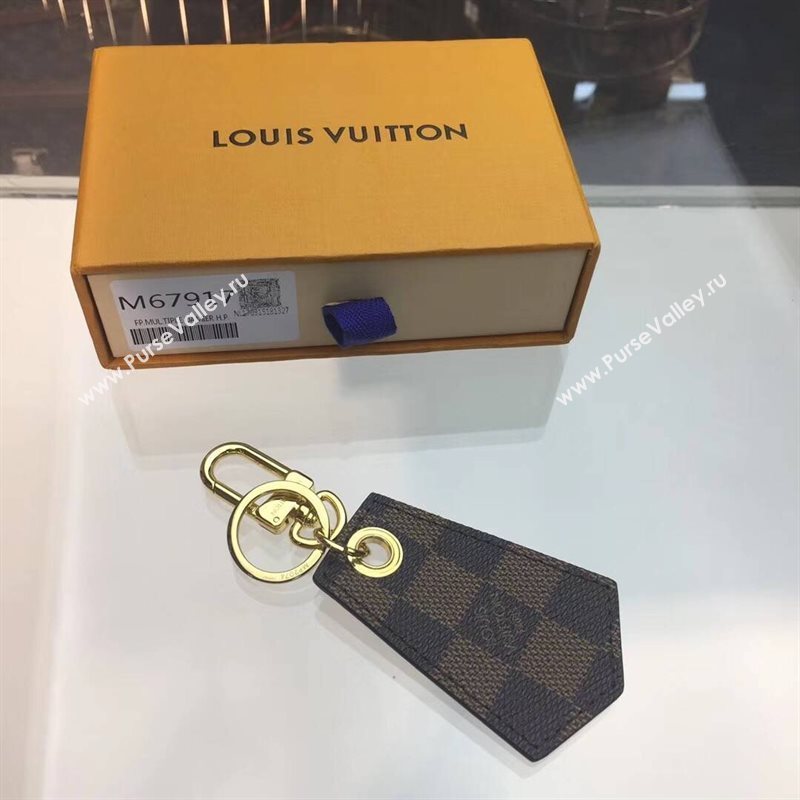 Men LV Louis Vuitton Damier Enchappes Key Holder Brown M67917 6761