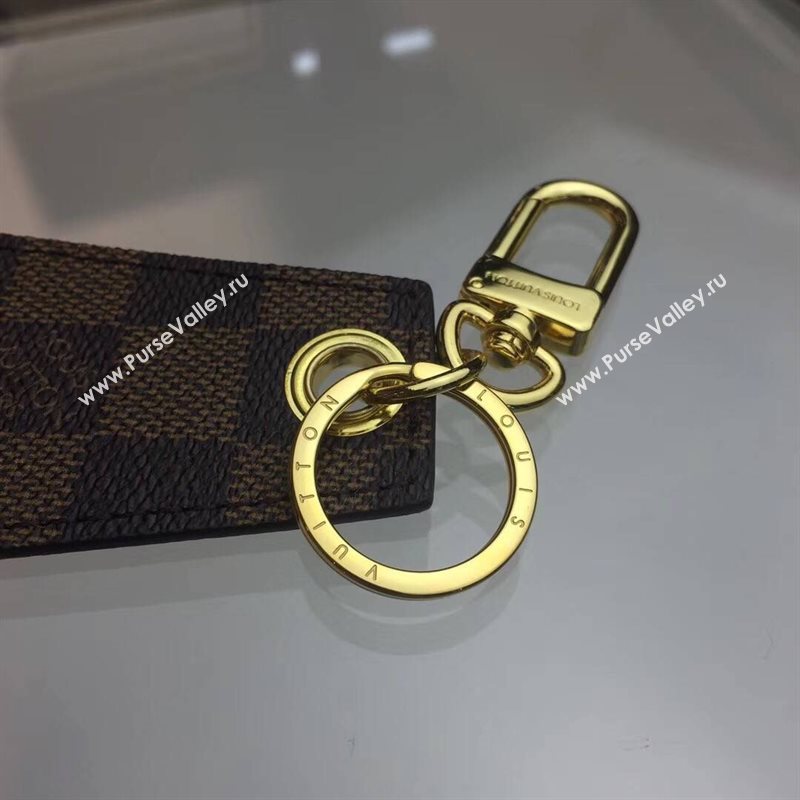 Men LV Louis Vuitton Damier Enchappes Key Holder Brown M67917 6761