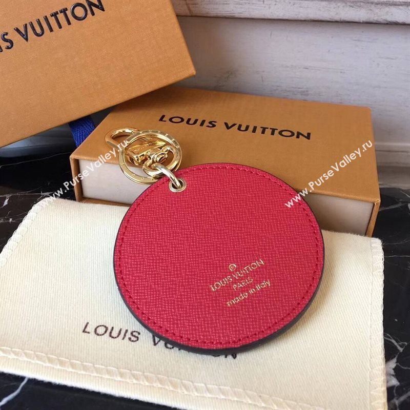 LV Louis Vuitton Monogram illustre Kabuki Bag Charm and Key Holder Brown MP1949 6763