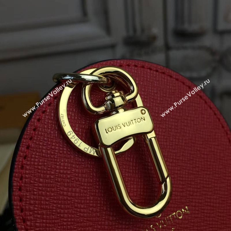 LV Louis Vuitton Monogram illustre Kabuki Bag Charm and Key Holder Brown MP1949 6763
