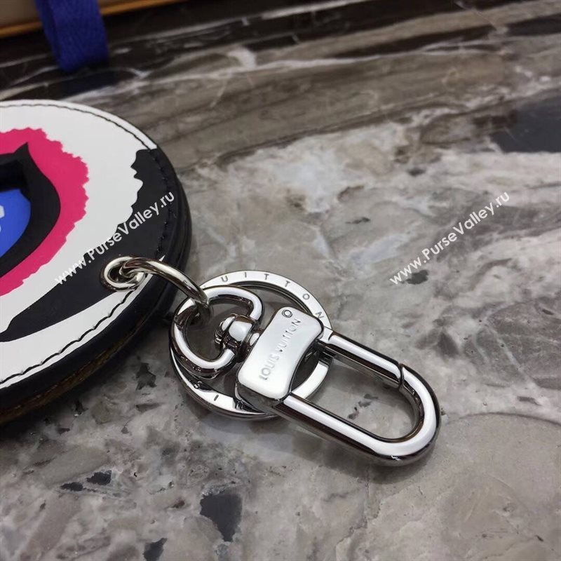 LV Louis Vuitton Monogram Kabuki Mask Bag Charm and Key Holder Pink MP1950 6764