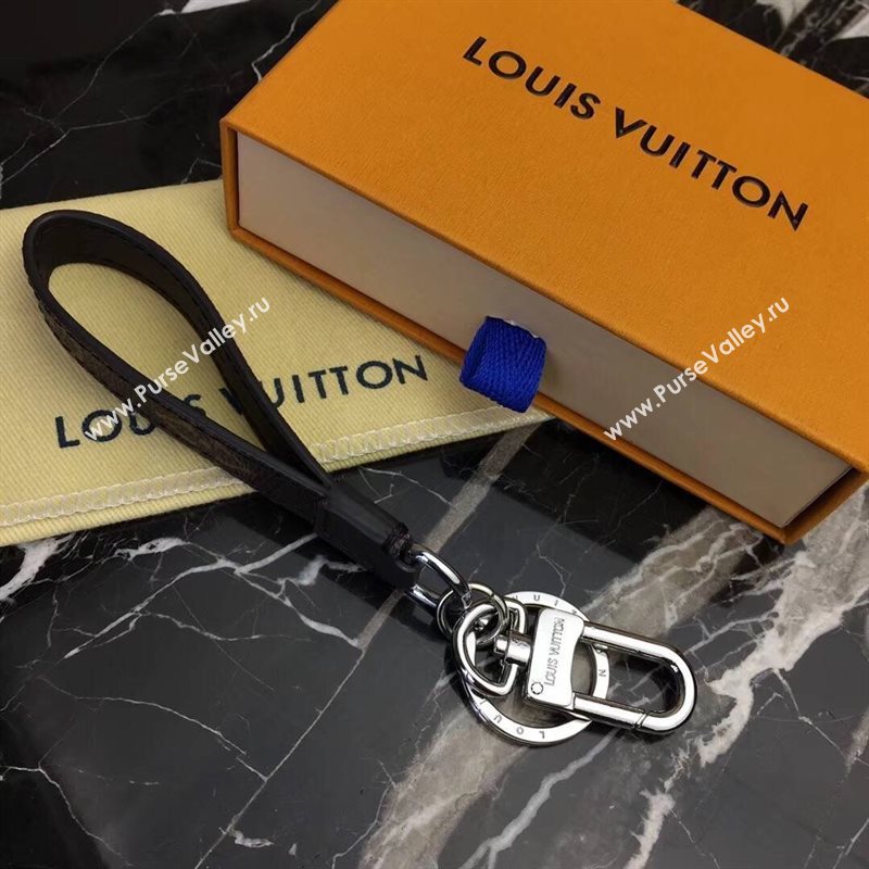 LV Louis Vuitton Monogram Dragonne Bag Charm and Key Holder Brown M61950 6765