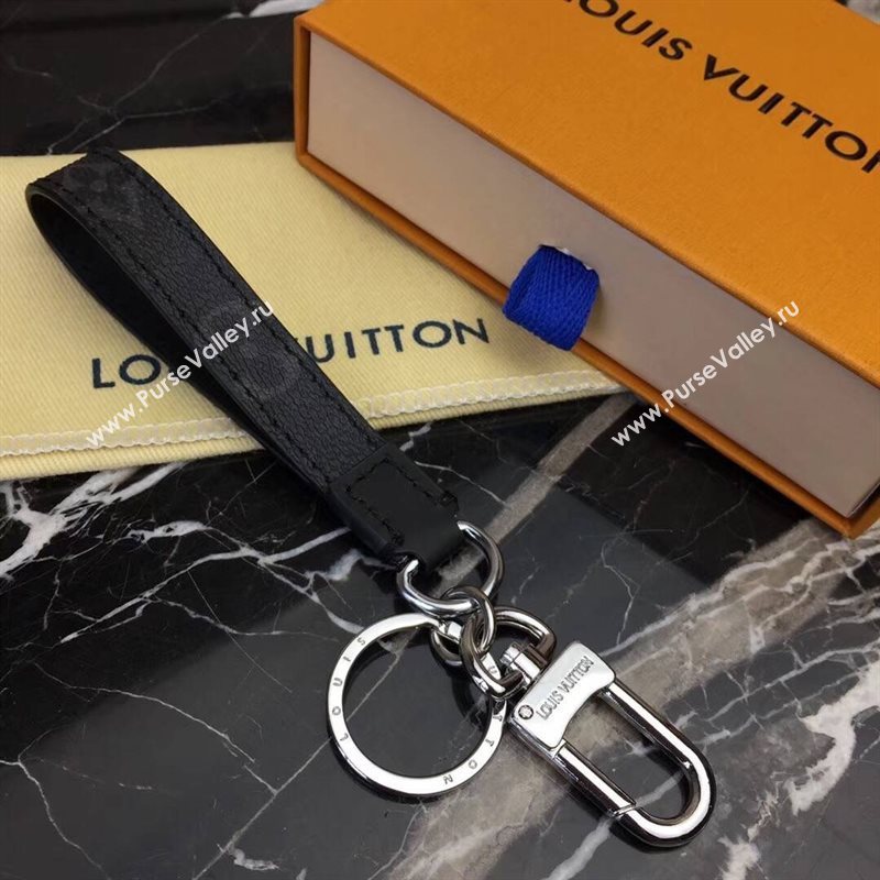 LV Louis Vuitton Monogram Dragonne Bag Charm and Key Holder Gray M61950 6766