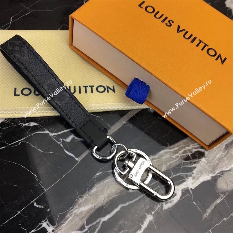 LV Louis Vuitton Monogram Dragonne Bag Charm and Key Holder Gray M61950 6766