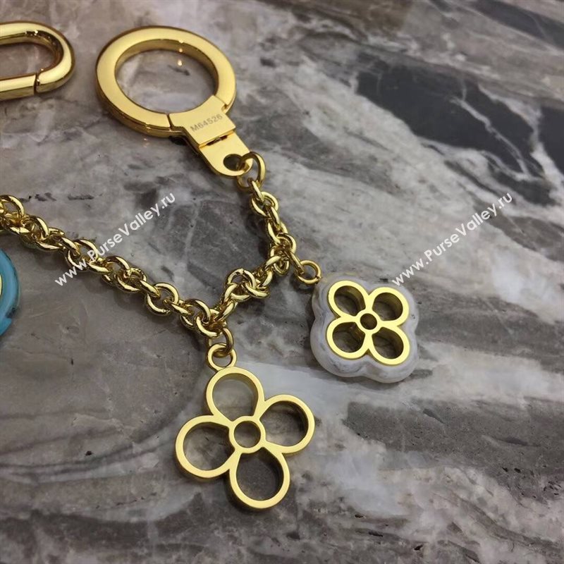 LV Louis Vuitton Colorline Chain Bag Charm and Key Holder Blue M64526 6768