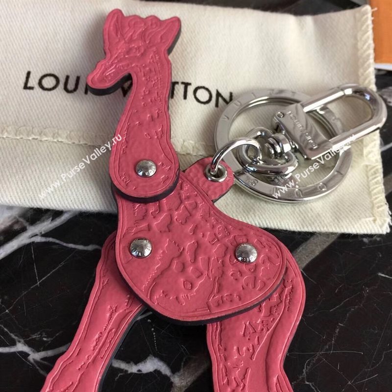 LV Louis Vuitton Animal Bag Charm and Key Holder Pink MP2300 6769
