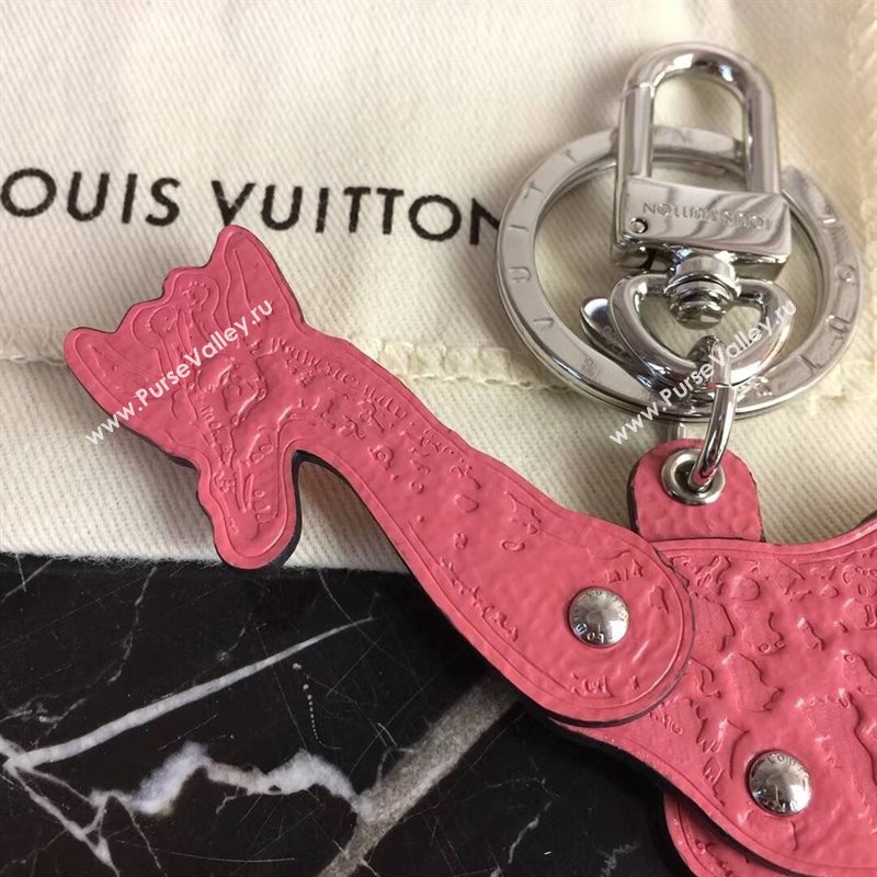 LV Louis Vuitton Animal Bag Charm and Key Holder Pink MP2300 6769