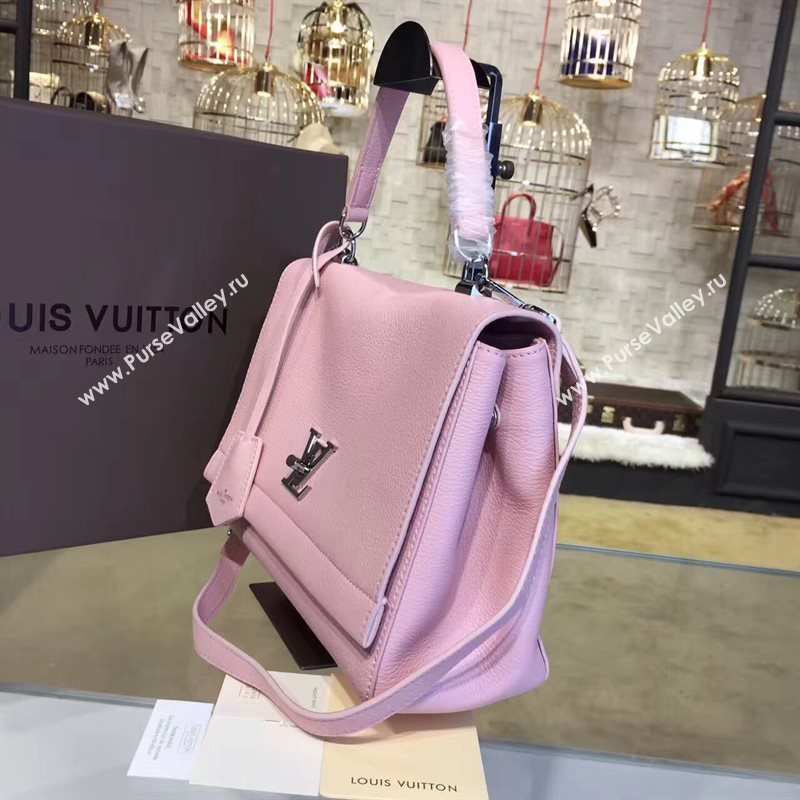 M50250 LV Louis Vuitton Lockme II Bag Veau Twist Real Leather Handbag Pink 6771