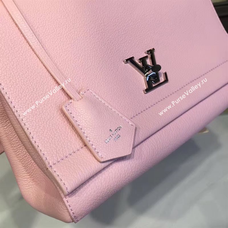 M50250 LV Louis Vuitton Lockme II Bag Veau Twist Real Leather Handbag Pink 6771