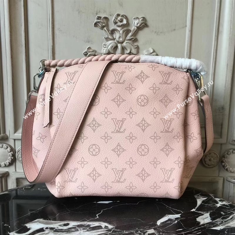 M51219 LV Louis Vuitton Babylone Chain BB Handbag Monogram Real Leather Hobo Bag Pink 6772