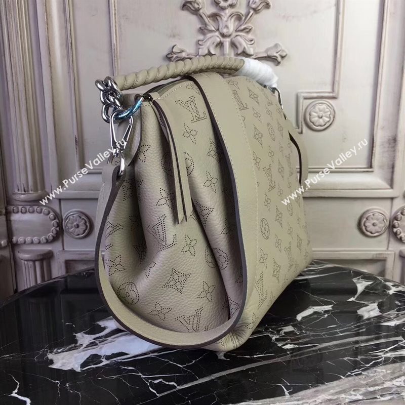 M51224 LV Louis Vuitton Babylone Chain BB Handbag Monogram Real Leather Hobo Bag Khaki 6773