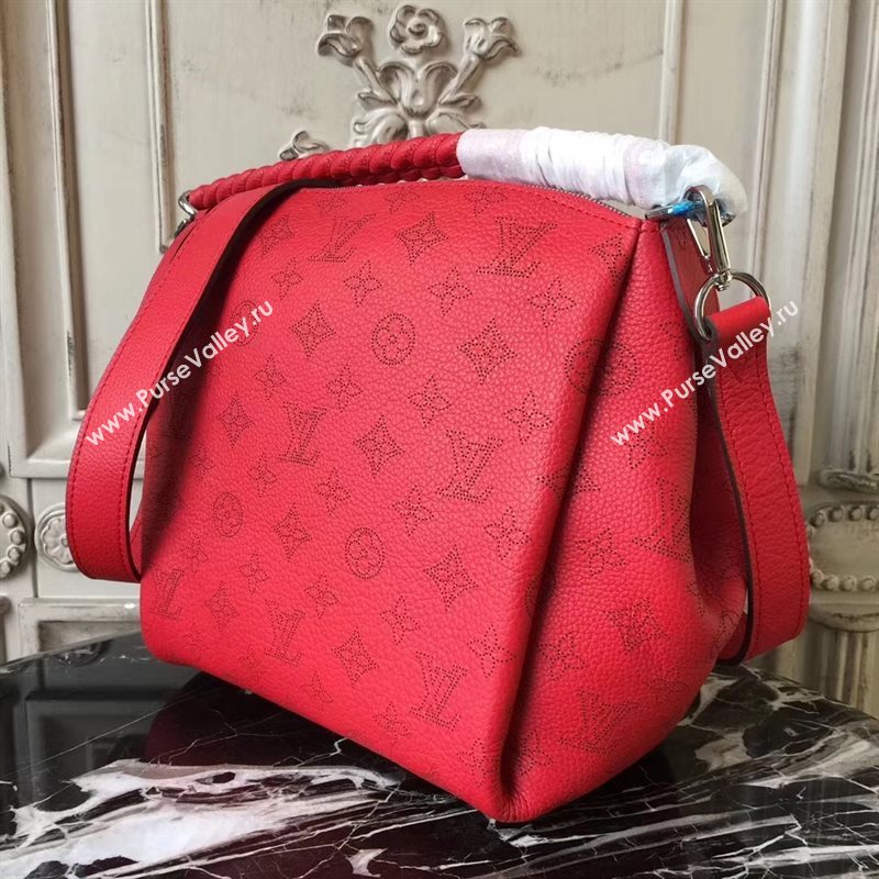 M51223 LV Louis Vuitton Babylone Chain BB Handbag Monogram Real Leather Hobo Bag Red 6774