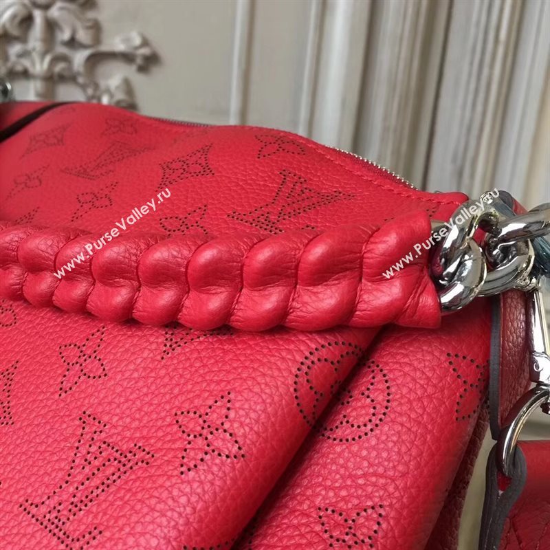 M51223 LV Louis Vuitton Babylone Chain BB Handbag Monogram Real Leather Hobo Bag Red 6774