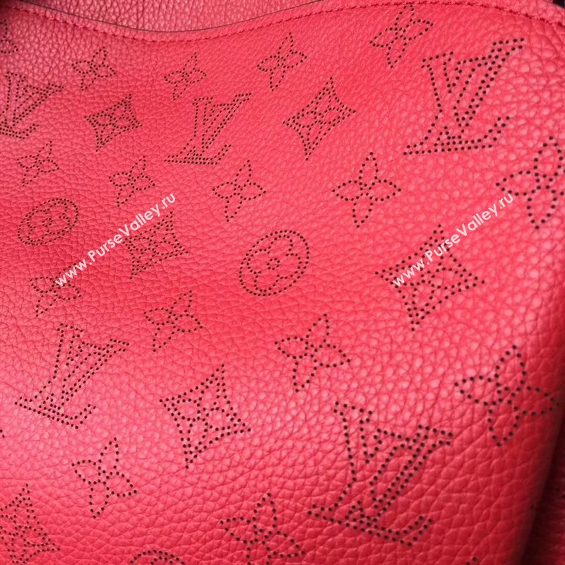 M50031 LV Louis Vuitton Babylone Handbag Monogram Real Leather Hobo Bag Red 6776