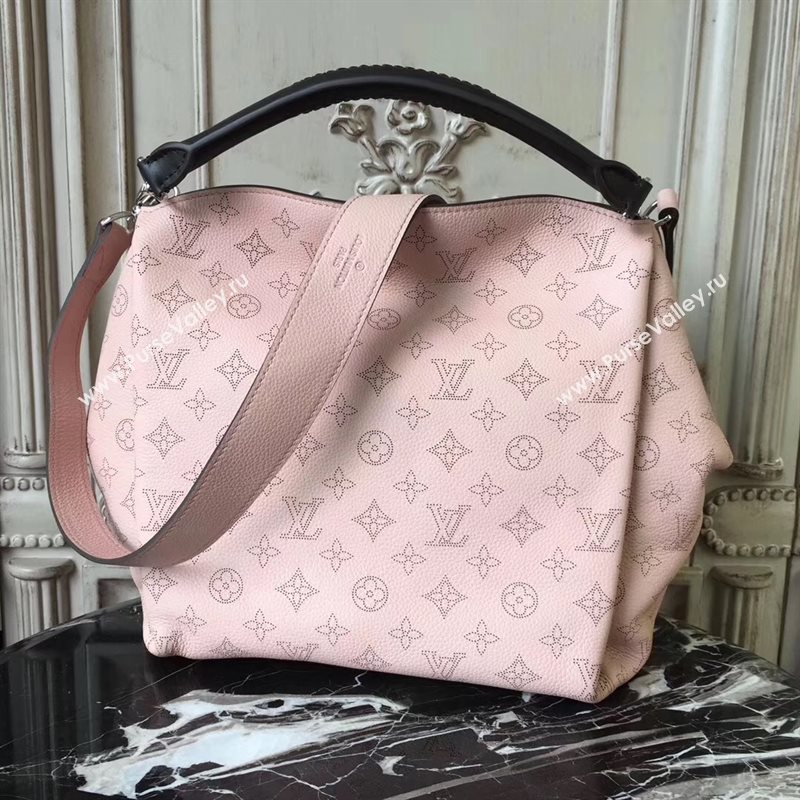 LV Louis Vuitton Babylone Handbag Monogram Real Leather Hobo Bag Pink M50031 6777