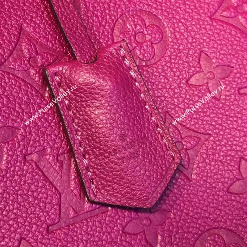LV Louis Vuitton Montaigne Handbag Monogram Real Leather Tote Bag Purple M41048 6785