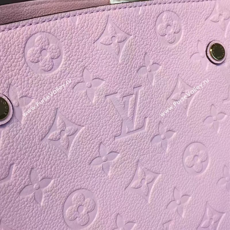 LV Louis Vuitton Montaigne Handbag Monogram Real Leather Tote Bag Light Pink M41048 6787