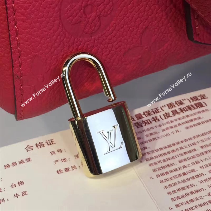 LV Louis Vuitton Montaigne Handbag Monogram Real Leather Tote Bag Rose M41048 6788