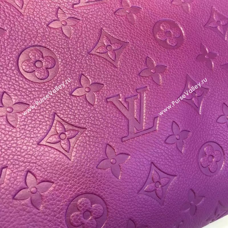 LV Louis Vuitton Montaigne Handbag Monogram Real Leather Tote Bag Violet M41048 6792