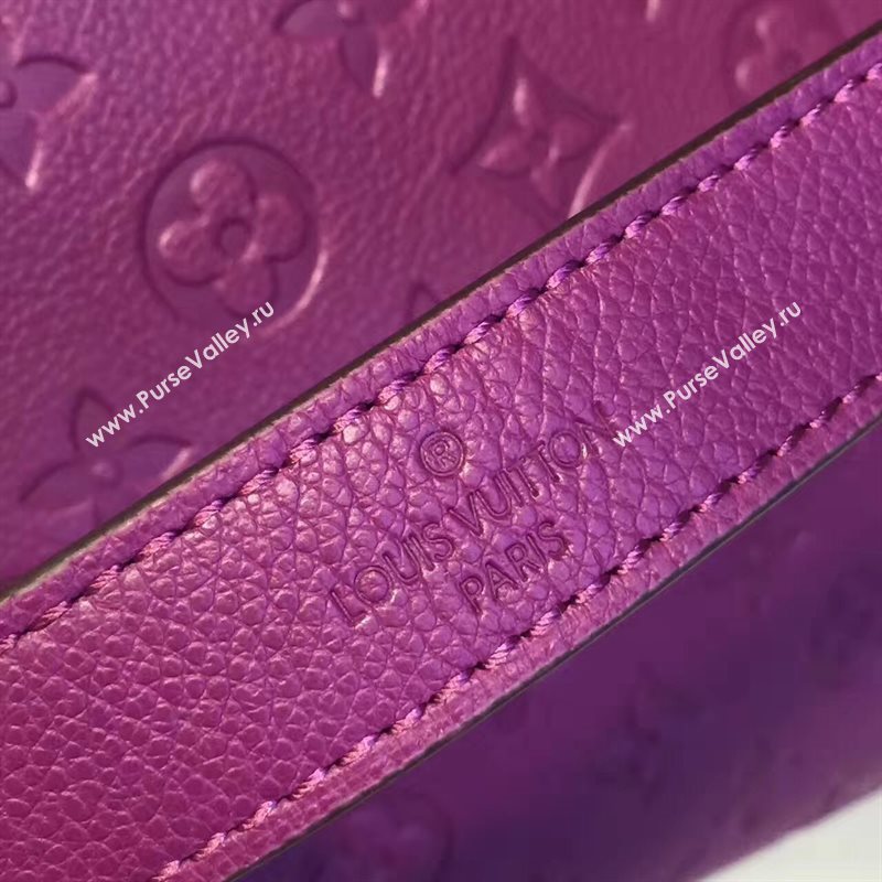 LV Louis Vuitton Montaigne Handbag Monogram Real Leather Tote Bag Violet M41048 6792