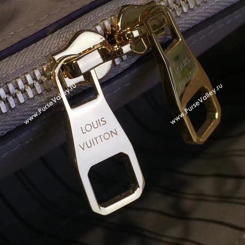 LV Louis Vuitton Montaigne Handbag Monogram Leather Tote Bag Beige M44061 6794