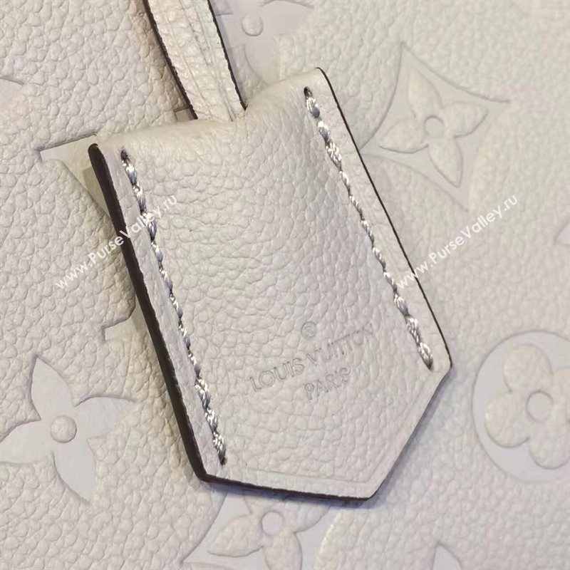 LV Louis Vuitton Montaigne Handbag Monogram Leather Tote Bag Beige M44061 6794