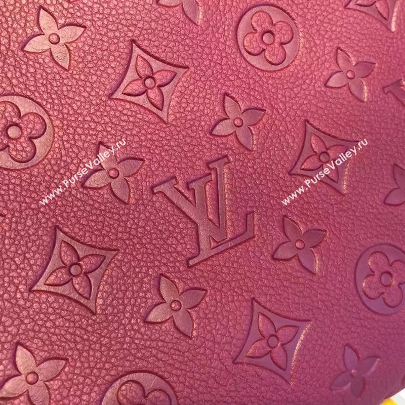 LV Louis Vuitton Montaigne Handbag Monogram Leather Tote Bag Maroon M43258 6796