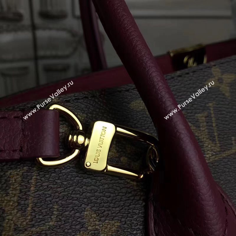 LV Louis Vuitton Flandrin Tote Handbag Monogram Leather Bag Navy M41595 6799