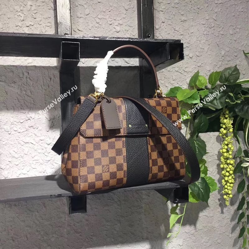 N64416 LV Louis Vuitton Damier Bond Street Bag Real Leather Handbag Black 6702