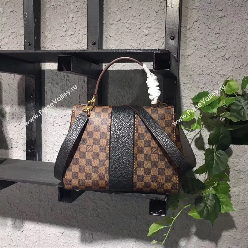 N64416 LV Louis Vuitton Damier Bond Street Bag Real Leather Handbag Black 6702