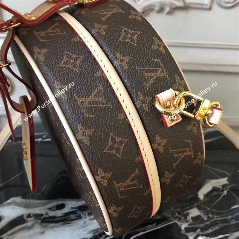 M43514 LV Louis Vuitton Petite Boite Chapeau Shoulder Bag Monogram Handbag Brown 6707