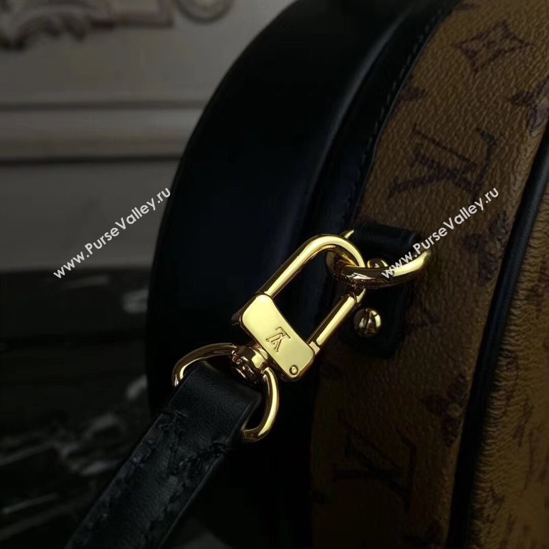 M43510 LV Louis Vuitton Petite Boite Chapeau Shoulder Bag Monogram Leather Handbag Tan 6708