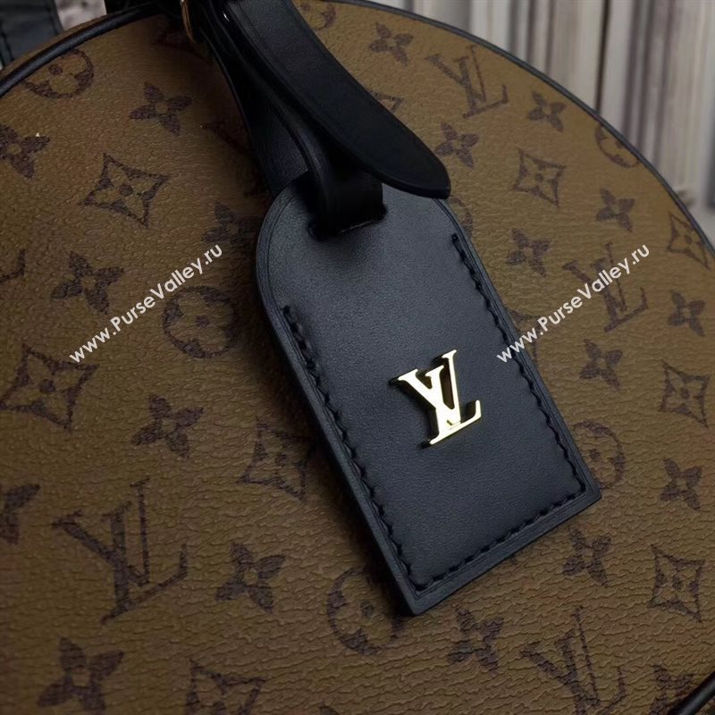 M43510 LV Louis Vuitton Petite Boite Chapeau Shoulder Bag Monogram Leather Handbag Tan 6708