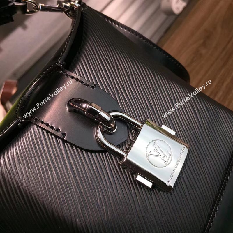 M56038 LV Louis Vuitton Bento Box Shoulder Bag Epi Leather Handbag Black 6709