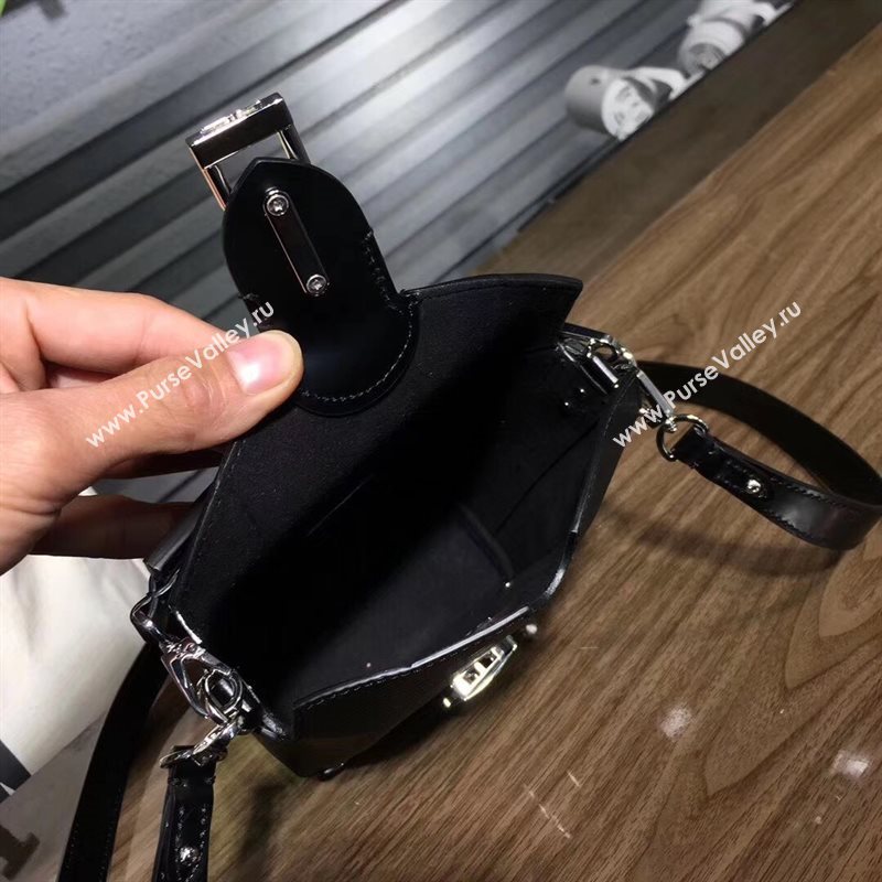 M56038 LV Louis Vuitton Bento Box Shoulder Bag Epi Leather Handbag Black 6709