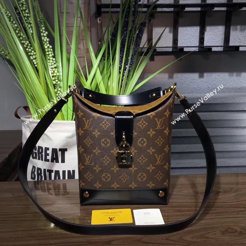 M43516 LV Louis Vuitton Bento Box Shoulder Bag Monogram Large Handbag Brown 6711