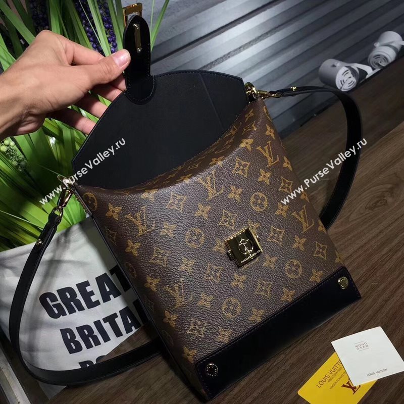 M43516 LV Louis Vuitton Bento Box Shoulder Bag Monogram Large Handbag Brown 6711