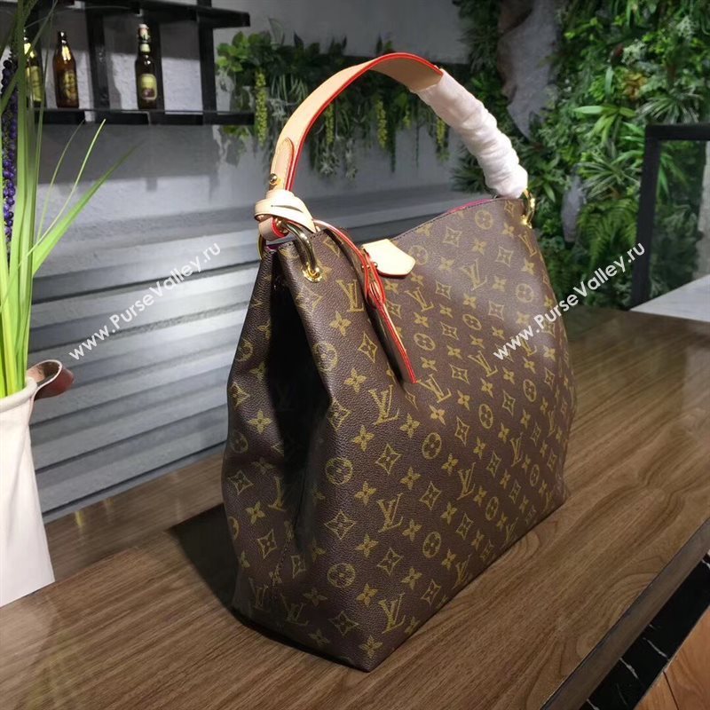 N43701 LV Louis Vuitton Monogram Shopping Cabas Bag Tote Handbag Small Rose 6713