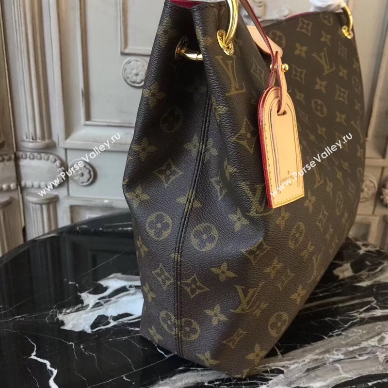 N43701 LV Louis Vuitton Monogram Shopping Cabas Bag Tote Handbag Small Rose 6713