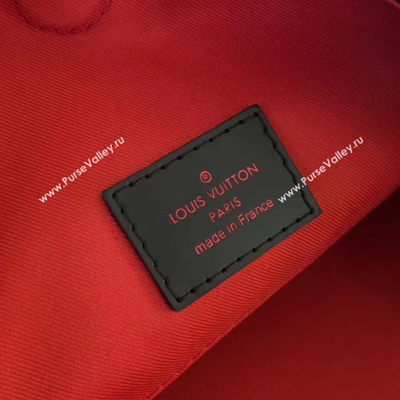 N44045 LV Louis Vuitton Shopping Cabas Bag Damier Tote Handbag Large Red 6718