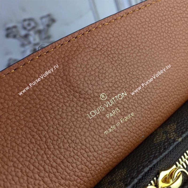 M43481 LV Louis Vuitton Manhattan Bag Monogram Tote Handbag Orange 6719